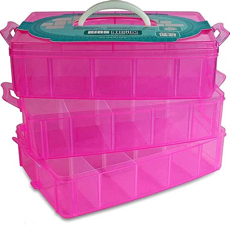 Bins And Things Stackable Storage Container 30 Adjustable Compartments