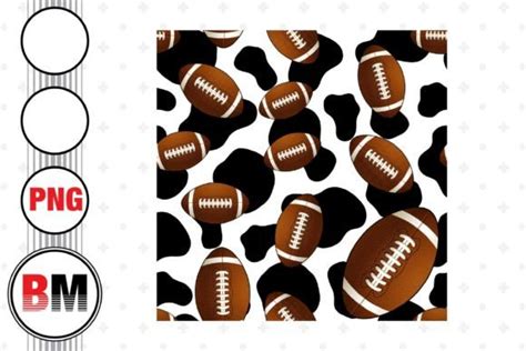 Football Cow Seamless Pattern Graphic By Bmdesign · Creative Fabrica