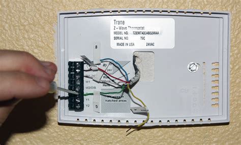 #3 use standard wiring colors to connect gently pull about 6 of the old thermostat wire out of the wall, and put a clamp on it such as locking pliers that are large enough to prevent the wire. Behind the Lines: Schlage Home Automation: How Cool/Hot is That?!