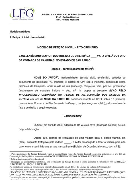 Modelo De Petição Inicial Novo Cpc Como Fazer Trabalhista Dicas