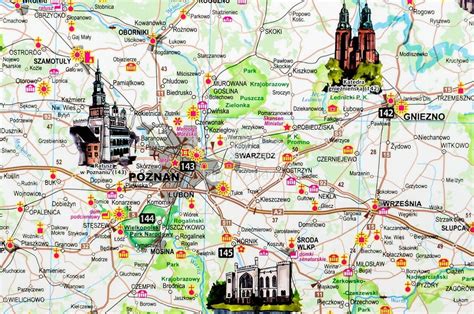 Mapa Polski Turystyczna