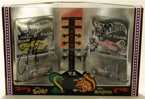 Don Prudhomme And Tom Mcewen Signed Hot Wheels Hall Of Fame Series Snake