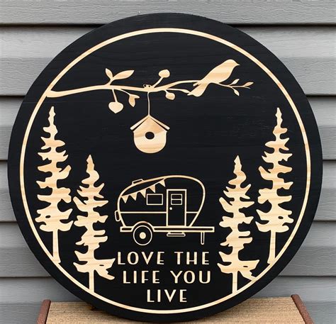 Live The Life You Love Wooden Sign Etsy