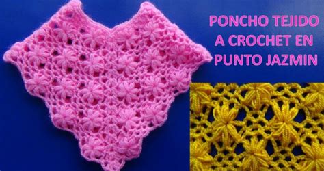 Descargá esta entrada en pdf! Muestra de Poncho con flores JAZMIN tejido a crochet paso ...