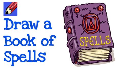 How To Draw A Spell Book Real Easy Step By Step Instructions Youtube
