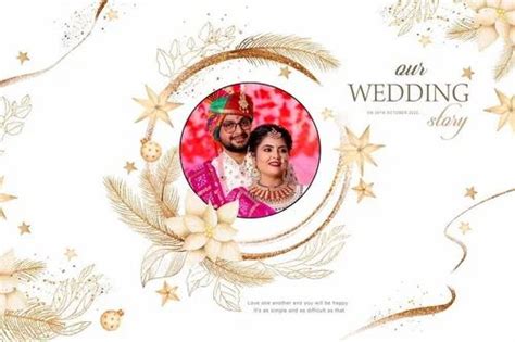 Wedding Album Cover Page Design 10 Psd Background 2022 Size 12x18 At Rs