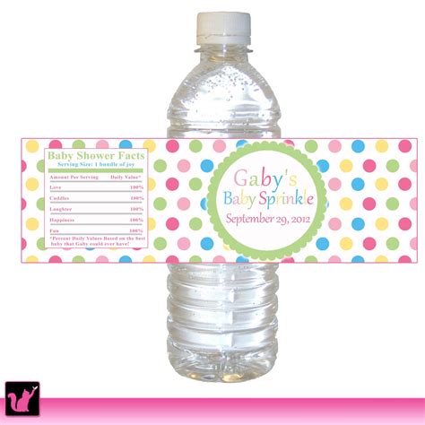 Free Water Bottle Labels For Baby Shower Template Best Creative Template