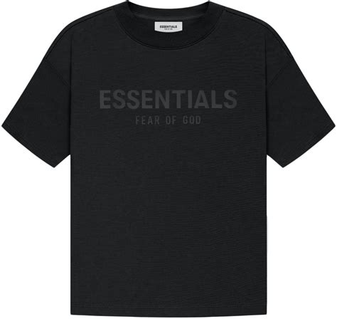 Fear Of God Essentials T‑shirt Blackstretch Limo Kids 125sp212100k