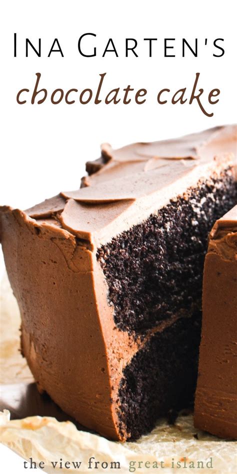Slice tina's poundcake into wedges. Ina Garten's Chocolate Cake Recipe in 2020 | Ina garten ...