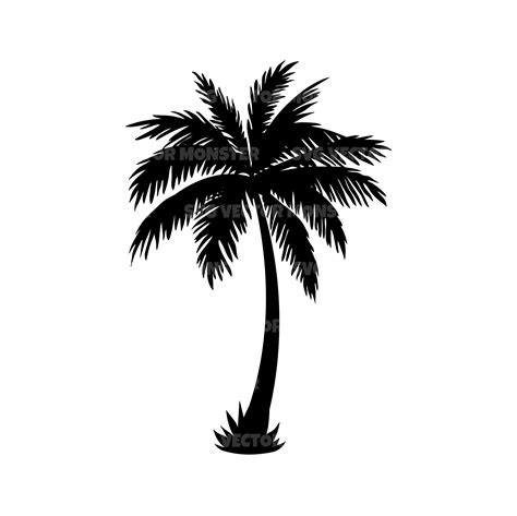 Palm Tree Svg Vector Cut File For Cricut Silhouette Pdf Png Eps Dxf