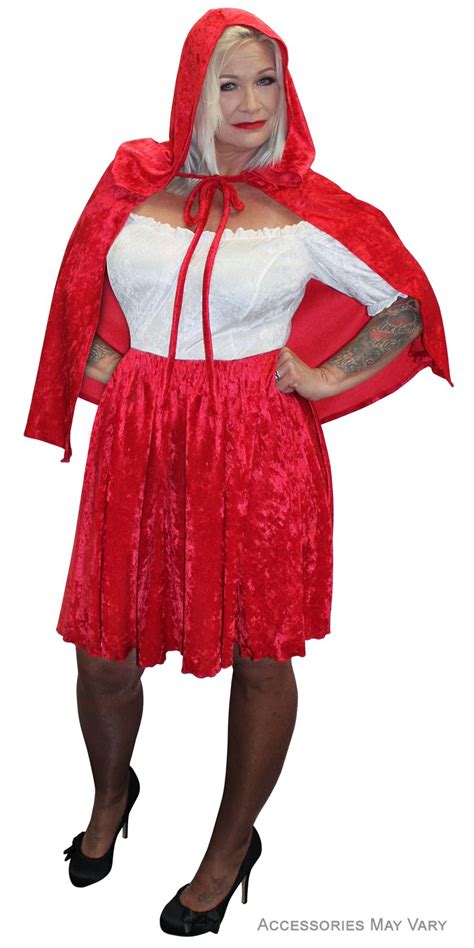 plus size little red riding hood halloween costume lg xl 1x 2… little red riding hood