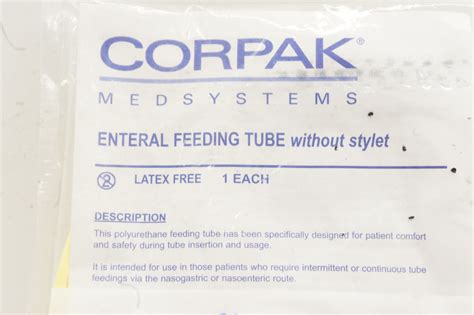 Corpak 20 1431 Corflo Enteral Feeding Tube 10fr X 43inch Imedsales