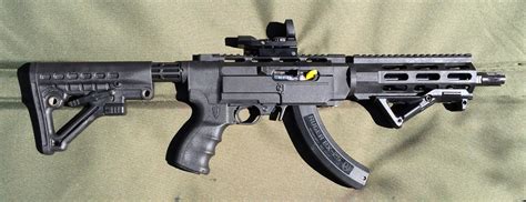 Ruger Charger In An Archangel Chassis With A Pws Triad Flash Suppressor