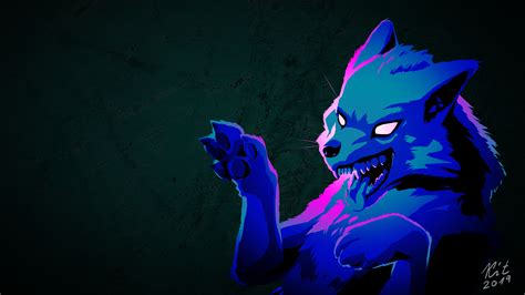 Cool Neon Wolf Wallpapers Top Free Cool Neon Wolf Backgrounds Wallpaperaccess