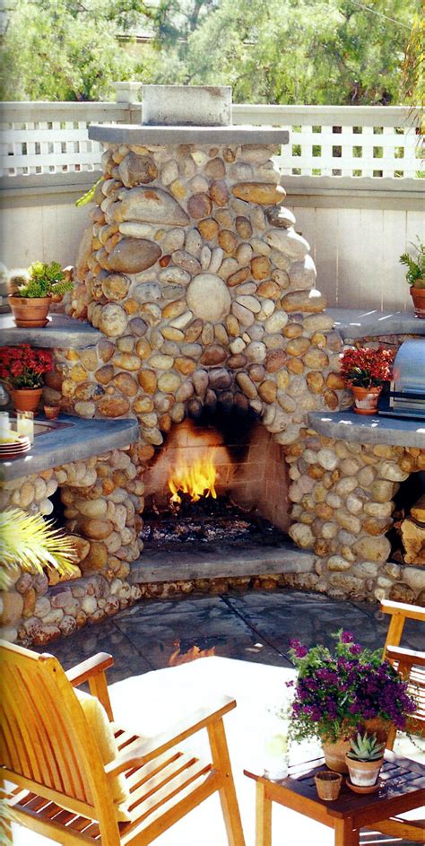 This Ones My Favourite Outdoor Stone Fireplace Love The Actual