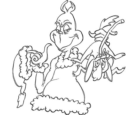 The Grinch Who Stole Christmas Coloring Pages At