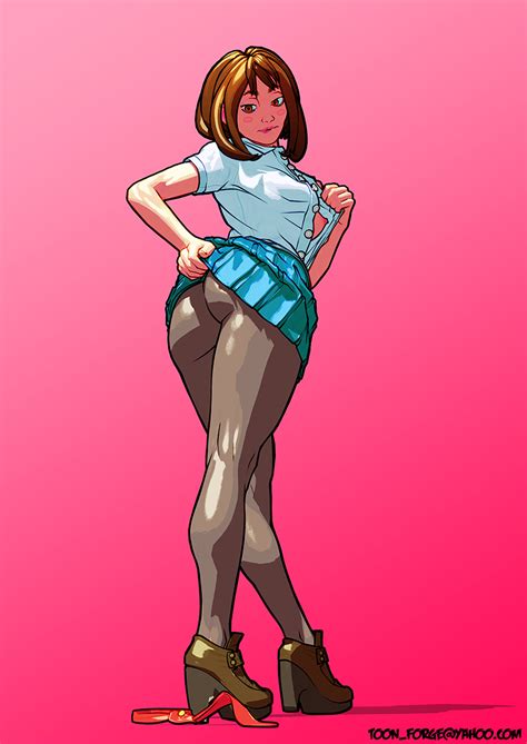 Uraraka Tease 4 By Toonforge Hentai Foundry