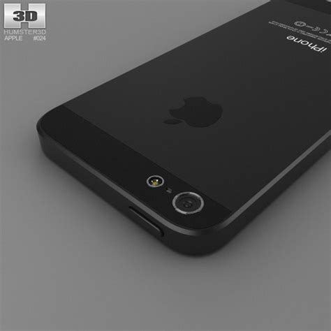 Apple Iphone 5 Black 3d Model Hum3d