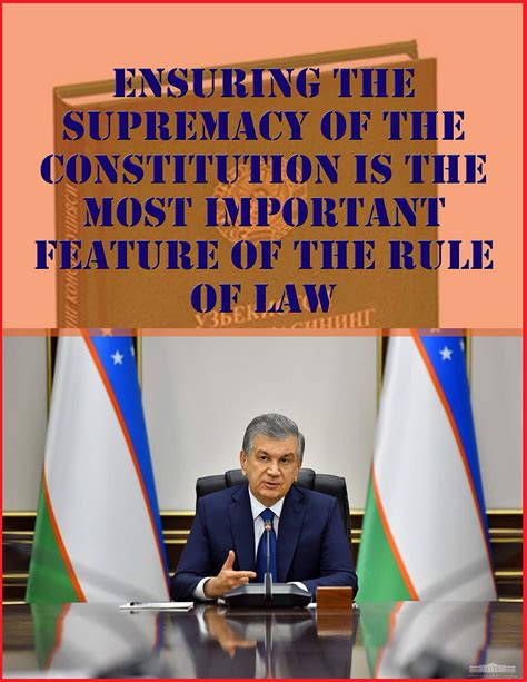 ENSURING THE SUPREMACY OF THE CONSTITUTION IS THE MOST IMPORTANT