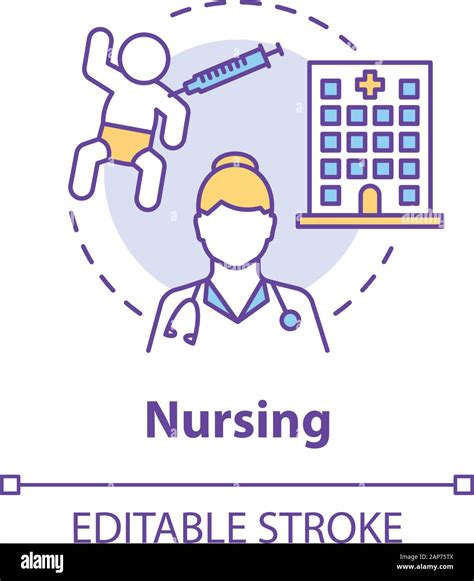 Nursing Concept Icon Doctor Idea Thin Line Illustration Nurse