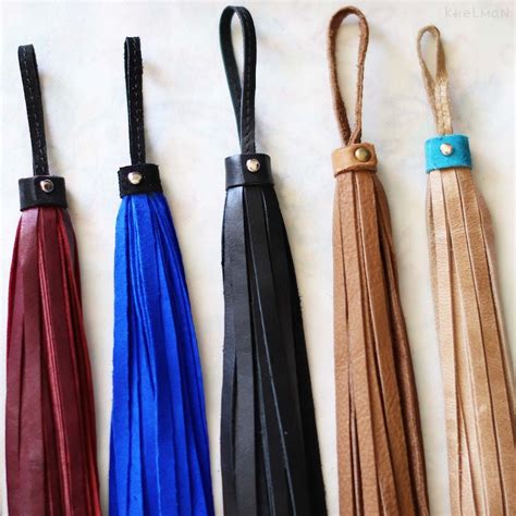 Long Leather Tassel For Purse Suede Tassel Bag Leather Etsy