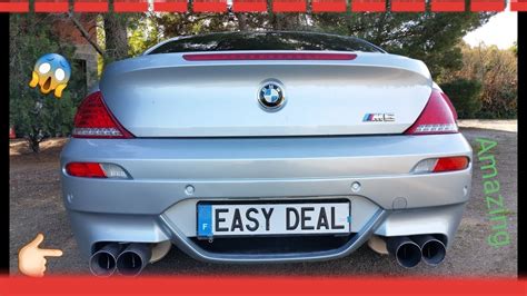 These guys rounded up four of m sport's most recent hits. BMW M6 - sound V10 - Meisterschaft Exhaust - YouTube