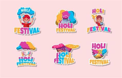 Holi Sticker Vector Art Icons And Graphics For Free Download