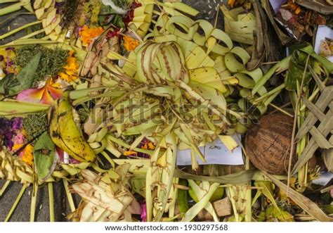 Traditional Offering Bali Indonesia Known Sesajen Stock Photo