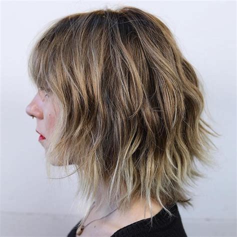 Ideas Of Razored Shaggy Bob Hairstyles With Bangs