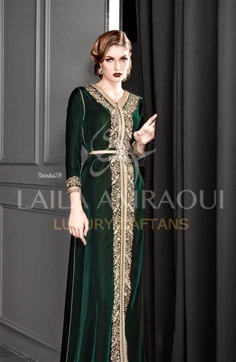 Amraoui Haute Couture Caftan Marroqui Vestido Marroqu Vestido