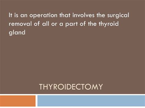 Ppt Thyroidectomy Powerpoint Presentation Free Download Id8998143