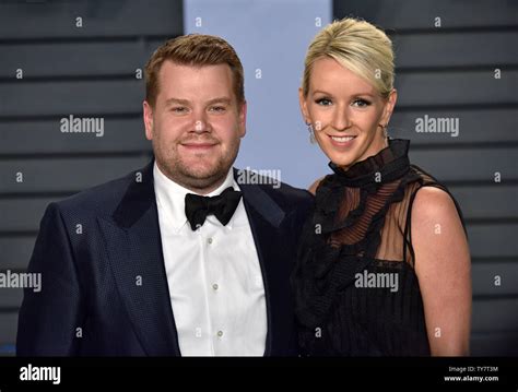 James Corden L And His Wife Julia Carey Arrive For The Vanity Fair Oscar Party At The Wallis