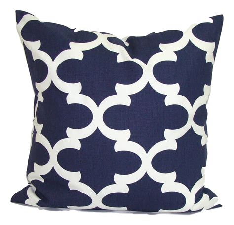 Navy Blue Pillows Navy Throw Pillow Covers Navy Blue Pillow Etsy