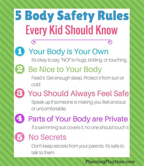 Safety Tips Every Kid Should Know Planning Playtime Safety Rules