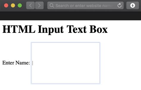 Html Input Text Box Field Value Size Width Multiline Language My XXX