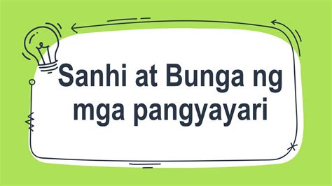 Solution Filipino 7 Sanhi At Bunga Studypool