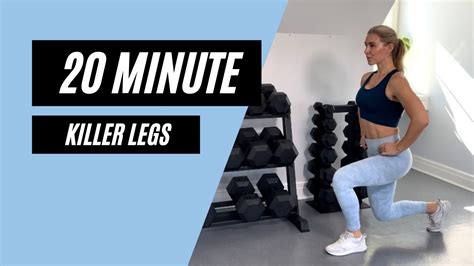 20 Min Killer Leg Workout At Home Workout No Equipment Lower Body