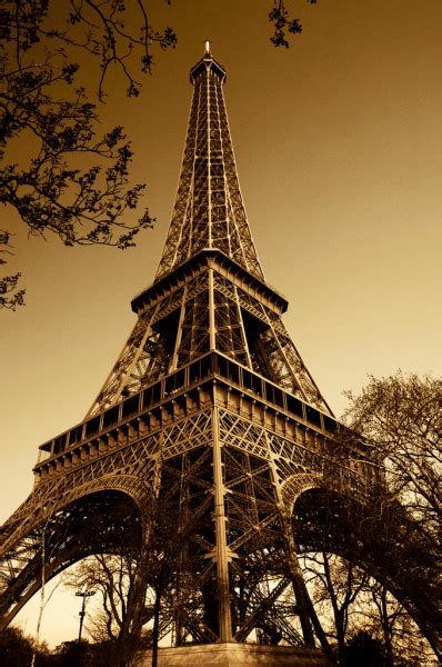 Vintage Eiffel Tower Paris France — Stock Photo