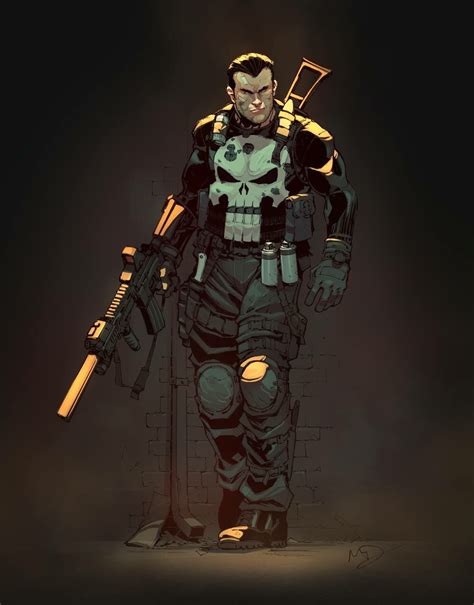 Punisher Colored By Yinfaowei By Max Dunbar On Deviantart