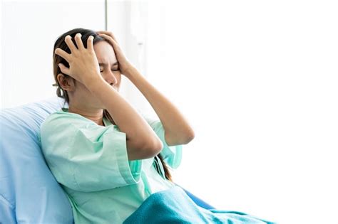 Paciente Infeliz Mujer Asi Tica En El Hospital Se Siente Molesto