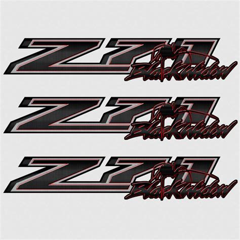 Z71 Off Road Black Widow Spider Sticker Chevy Gmc Carbon Fiber Decal