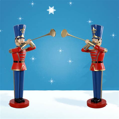 Heinimex Life Sized Toy Soldier With Trumpet Pair 6