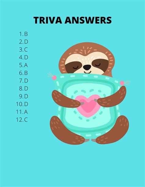 Baby Trivia Game Printable Etsy