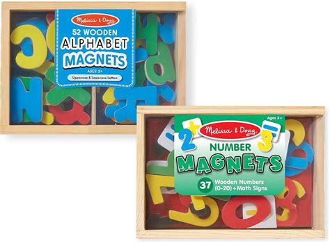 Melissa And Doug Deluxe Magnetic Letters And Numbers Set With 89 Wooden
