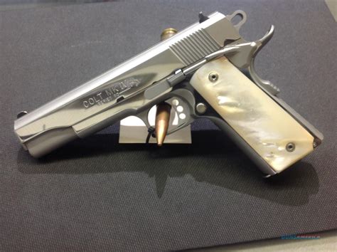 Colt Mk Iv Series 80 45 Acp Polished Stainless For Sale 924217887