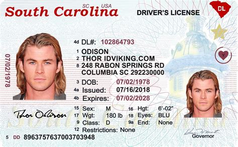 South Carolina New Sc Drivers License Scannable Fake Id