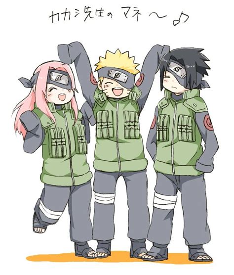 Team 7 Naruto Drôle Image Drôle Manga Naruto Personnages