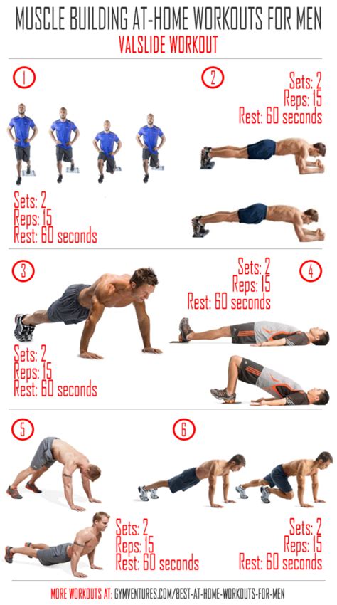 At Home Workouts For Men 10 Muscle Building Workouts Home Workout Men At Home Workout Plan