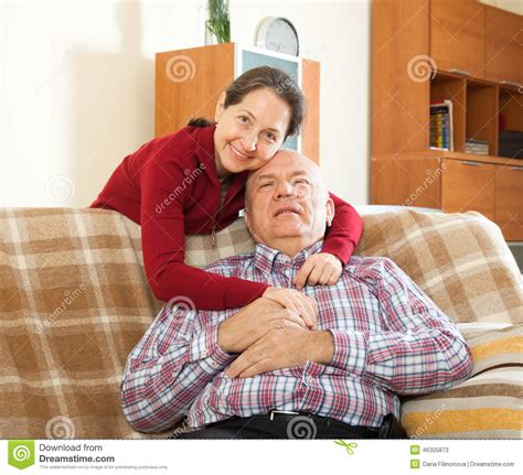 Mature Couple In Home Interior Stock Image Image Of Husband Estate