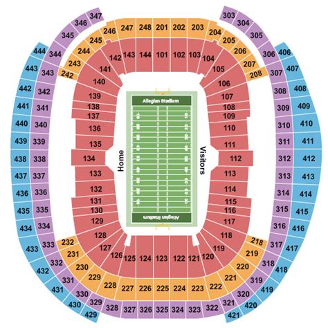 Allegiant Stadium Seating Chart And Maps Las Vegas